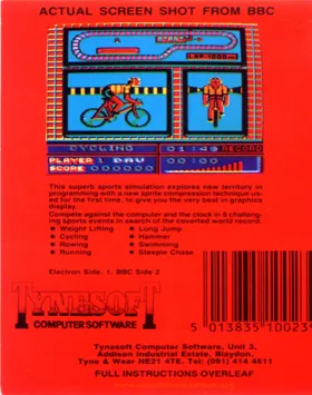 Commonwealth Games (1986)(Tynesoft)[a][CWGAME] box cover back